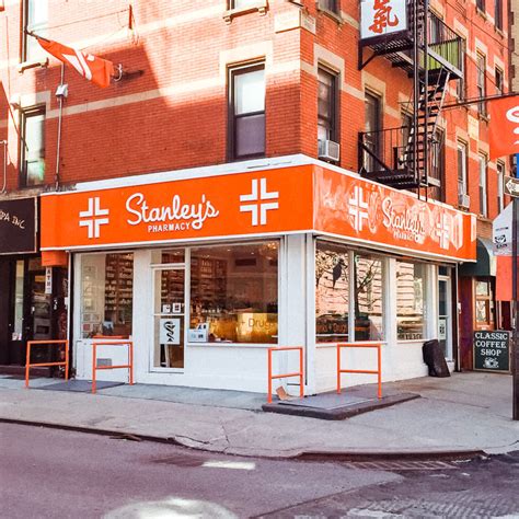 Stanley's pharmacy - Stanley's Pharmacy. By Tressa Eaton / July 22, 2013 10:02 am EST. A crisp orange-and-white color scheme, and a wellness bar serving fresh-squeezed juice, herbal tea and kombucha on tap, make this ...